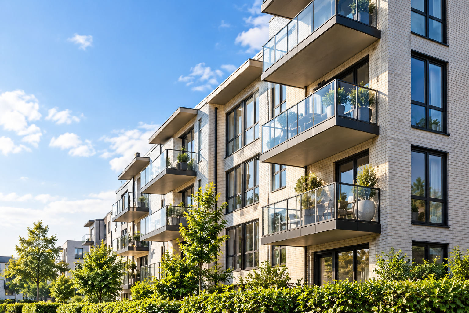 Illustrative modern Swedish residential building